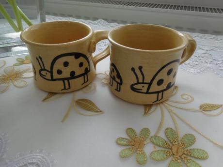 Hrnček keramický 2 kusy-lienka, 
