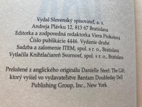 Dar danielle steelová (1998), 