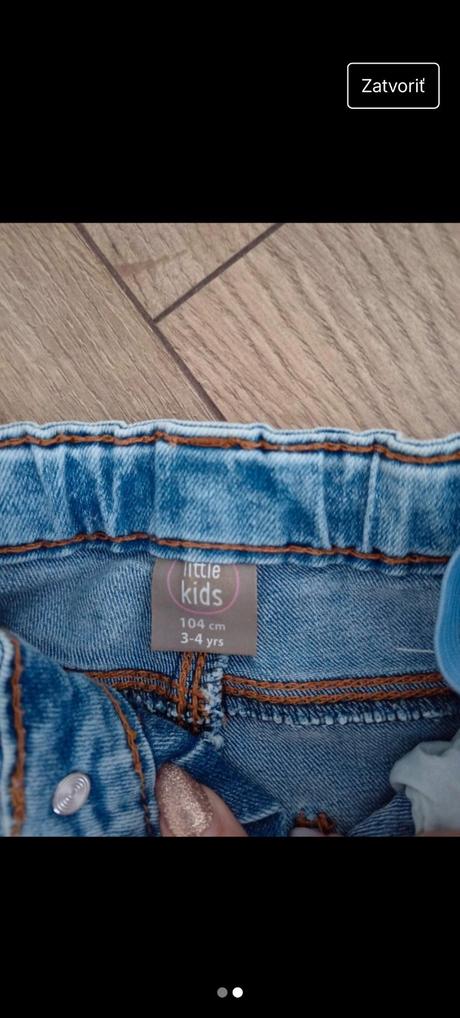 Dievčenské rifle 3-4 roky, 104