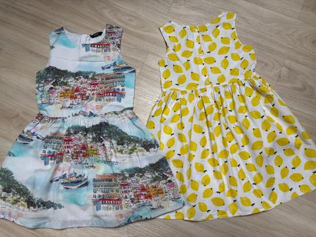Citrónové šaty h&m, h&m,128