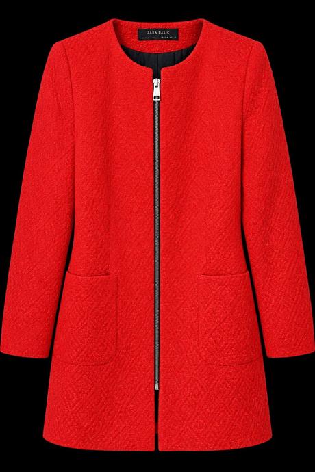 Zara textúrovaný kabát, zara,s