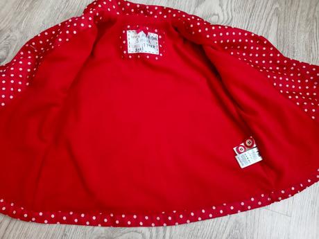 Krasna nepremokava bunda,vel.98, mothercare,98