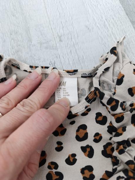 Hm šaty s tigrovanym vzorom, h&m,68