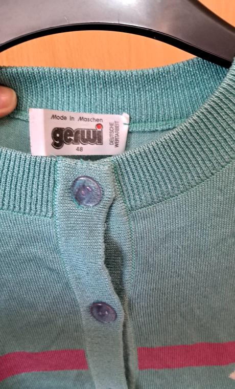 Vintage pulover s krátkym rukávom, 48