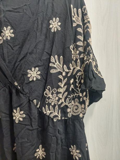Luxusné vyšívané maxi šaty shein curve boho štýl, 5xl