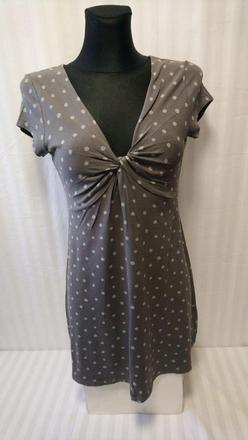 Dámske elastické tmavo sivé šaty, white stuff, s