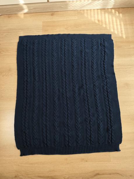 Pletená deka do kočíka,