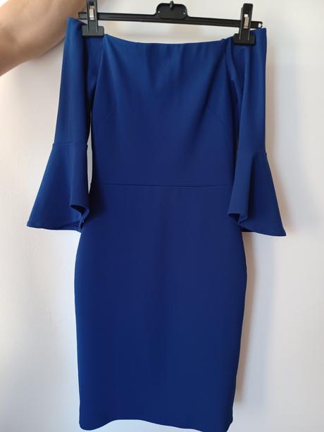 Modré šaty, h&m,36