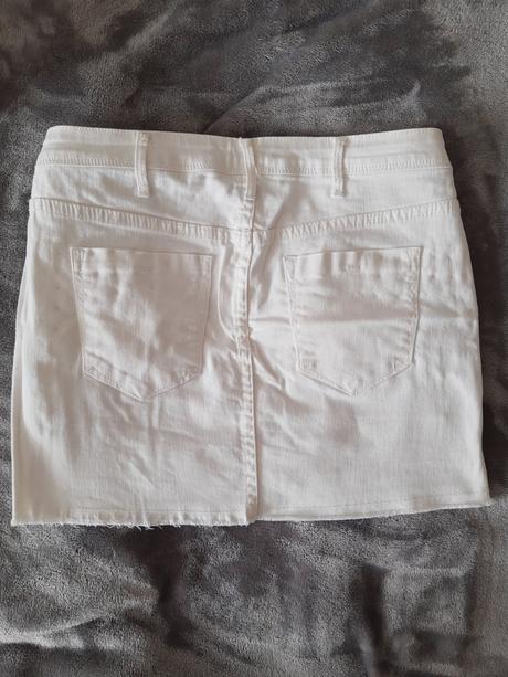 Rifľová sukňa biela, amisu,36