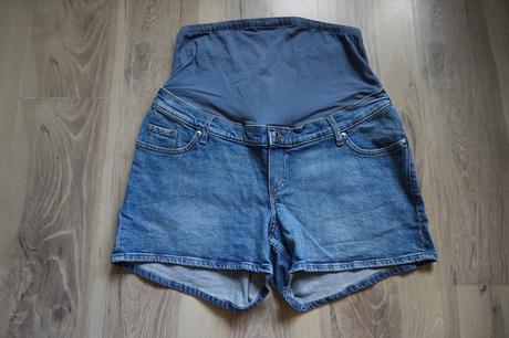 Riflové šortky h&m mama, h&m,l