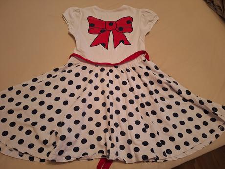 Šaty bodkovane 134/140, 134