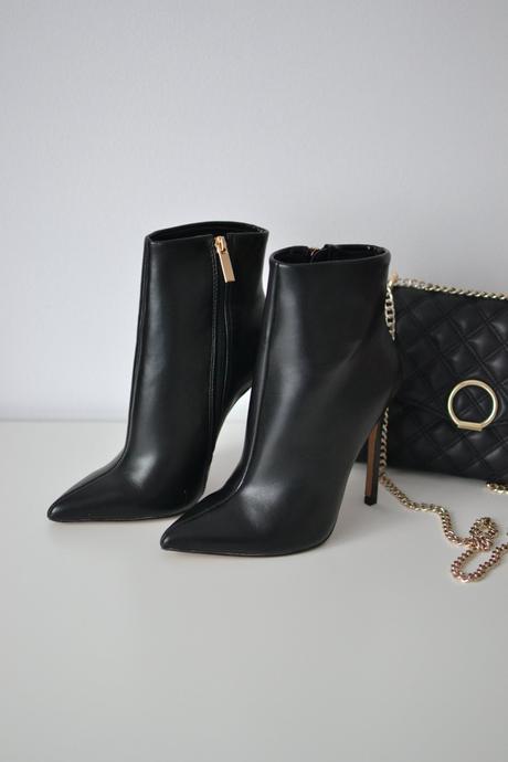 Čierne kotníkové čižmy 36, 36