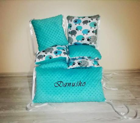 Vankúšový mantinel s menom, šírka (cm): 60,dĺžka (cm): 120