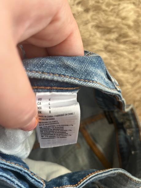 Rifľová sukňa, american eagle,38