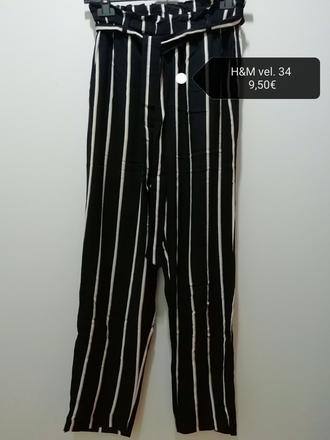 Ľahké široké nohavice h&m, h&m,34