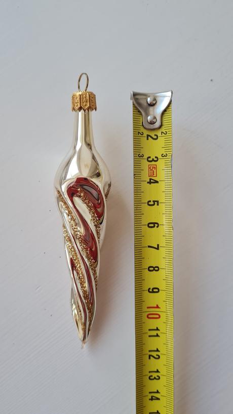 Sklenene cencule zlate 6ks,