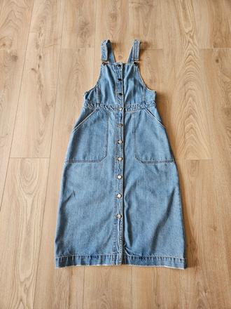 Rifľové šaty na traky, h&m,40