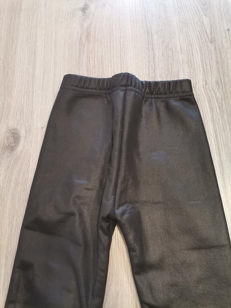 Dievčenské koženkové zateplene legíny, 122