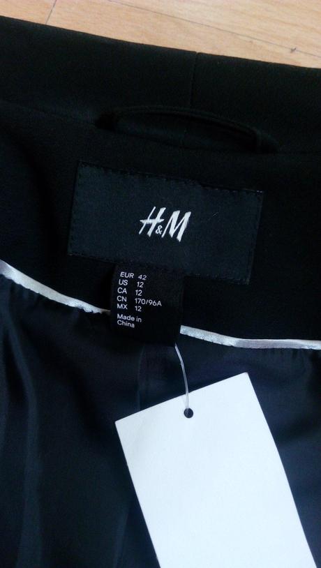 Sako s predĺženou fazonou nove, h&m,42