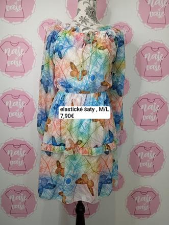 Farebné šaty m/l, m