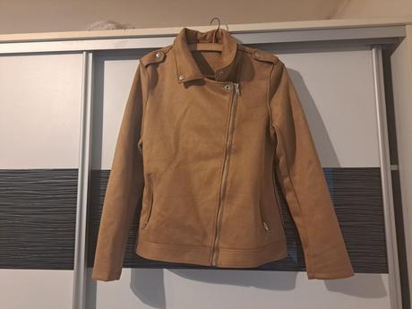 Semišová prechodná bundička, kik,l