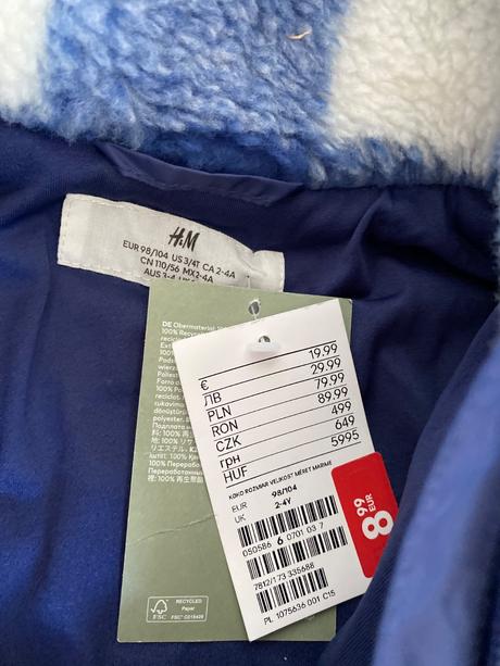 Bundicka, h&m,98
