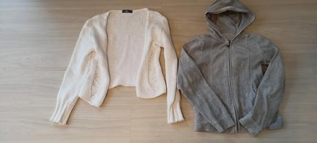 Svetrík pre slečnu + mikinka grátis, 140