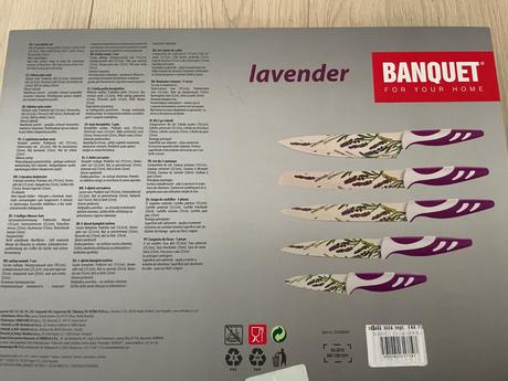 Sada nožov banquet lavender violet 5 ks, 