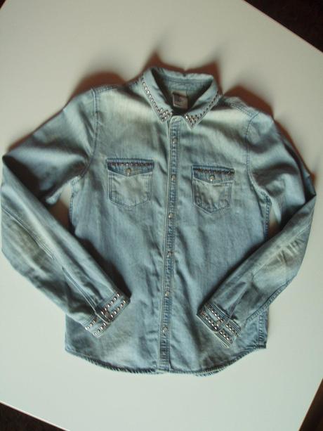 Košeľa rifľová, h&m,158