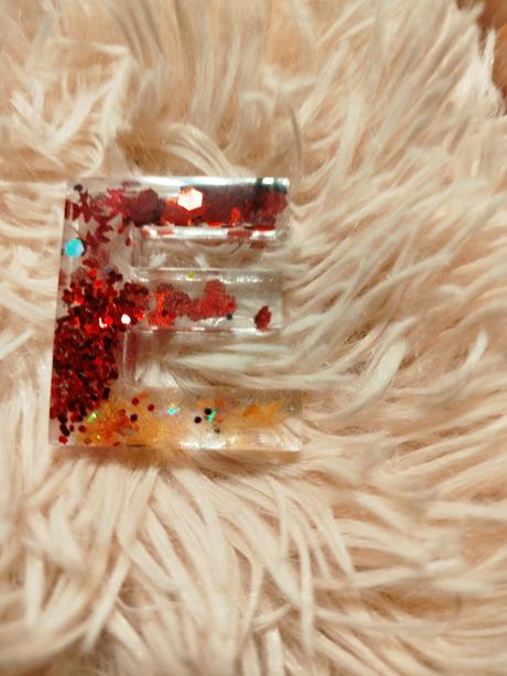 Písmená trblietavé ozdôbky kľúčenky,