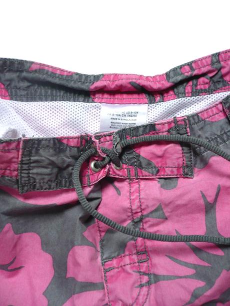 Šortky - plavky + tričko, h&m,134