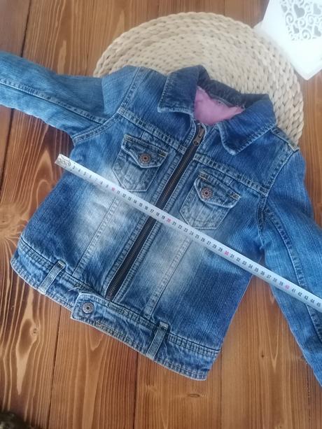 Zateplená riflová bunda h&m 110-116, h&m,116