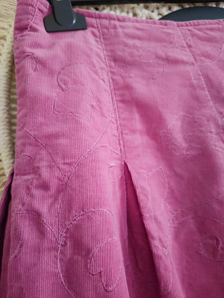 Menčestrová midi sukňa so vzorom h&m, h&m,xxl