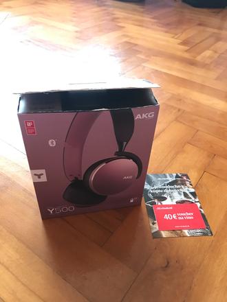 Slúchadlá akg y500, ružové, 