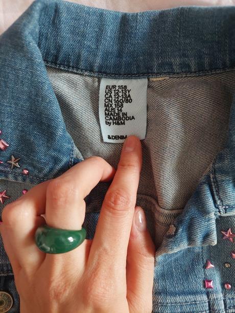 Riflova vesticka zn. h&m, velkost s, h&m,s