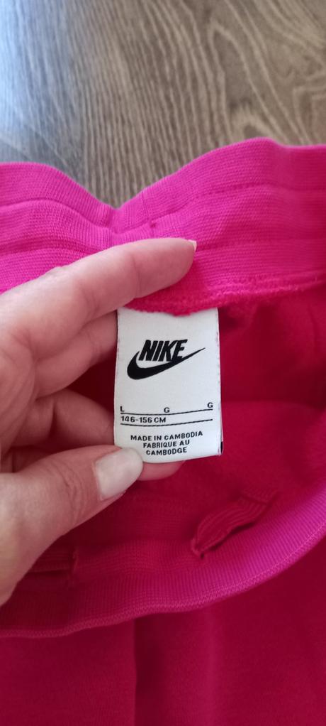 Dievčenské cyklamenove tepláky nike 146/156, nike,146