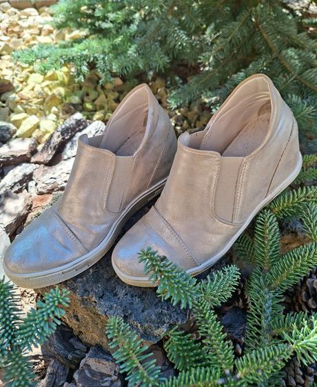 Pohodlné kožené topanky, 37