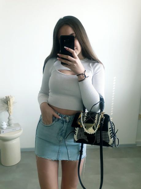 Zara rifľová sukňa s, zara,s