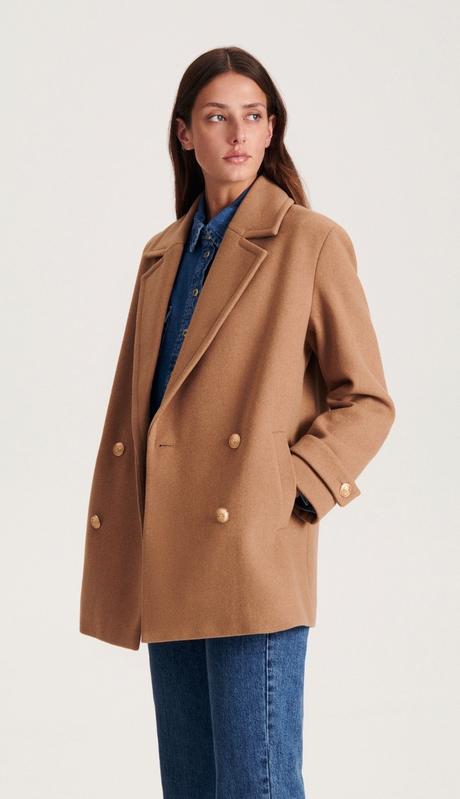 Krátky vlneny kabát, reserved,s