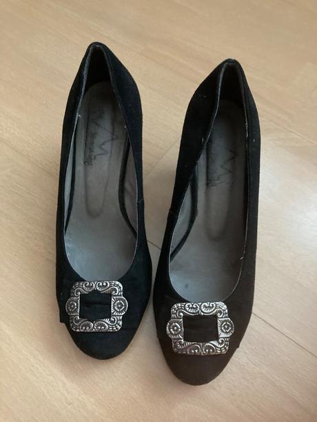 Dámske semišové lodičky, 37, 37