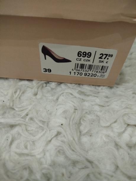 Čierne lodičky 39, graceland,39