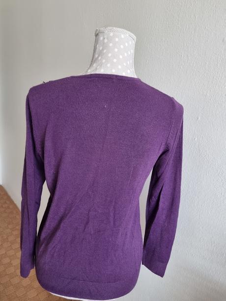 Fialový svetrík marks & spencer m, marks & spencer,m
