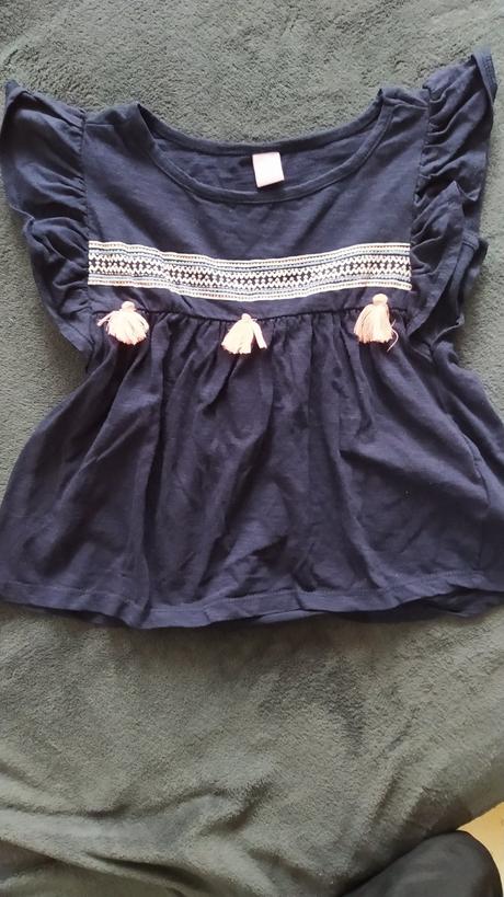 Tričko s volanikovymi rukavmi, dopodopo,98