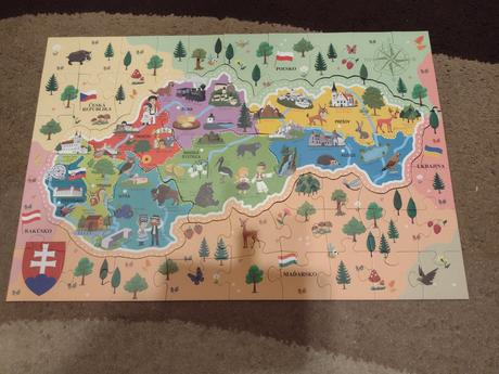 Puzzle mapa slovenska, 