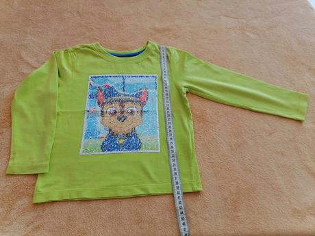 Tričko s dlhým rukávom - labková patrola, veľ. 110, nickelodeon,110