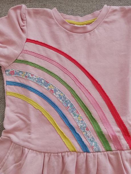 Mikinové dievčenské šaty, mini boden,134