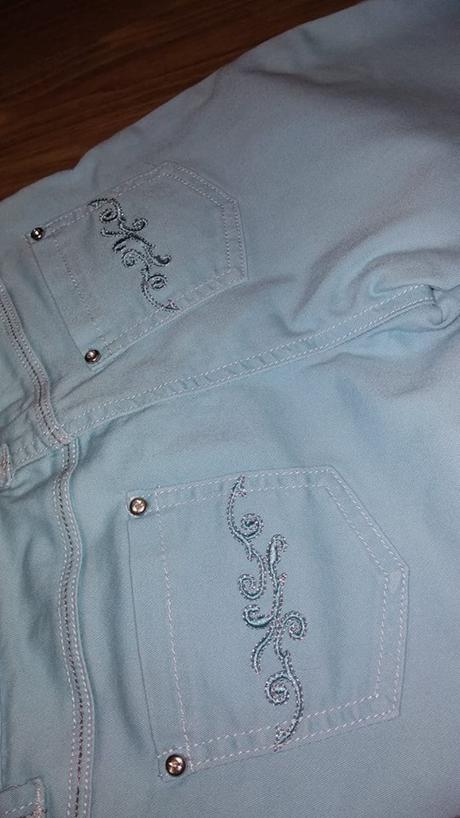 Krátke rifľové elastické nohavice 134, 134