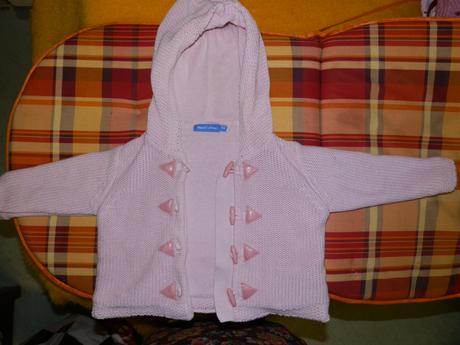 2 ks kabatikov -ružovy kabatik, a hačkovany , ladybird,68