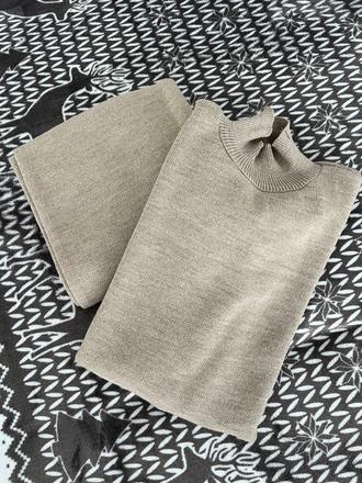 Pletený nohavicový komplet set, s