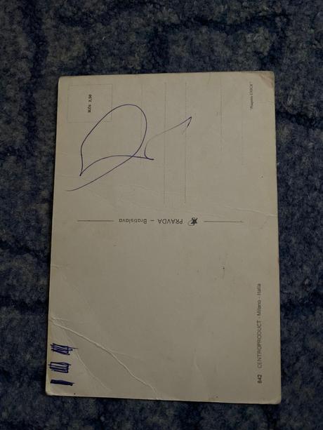 Retro pohľadnica vianočná babika, 